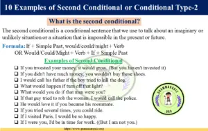 10 Examples of Second Conditional | Second Conditional Examples
