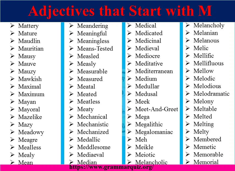 adjectives starting with m-2