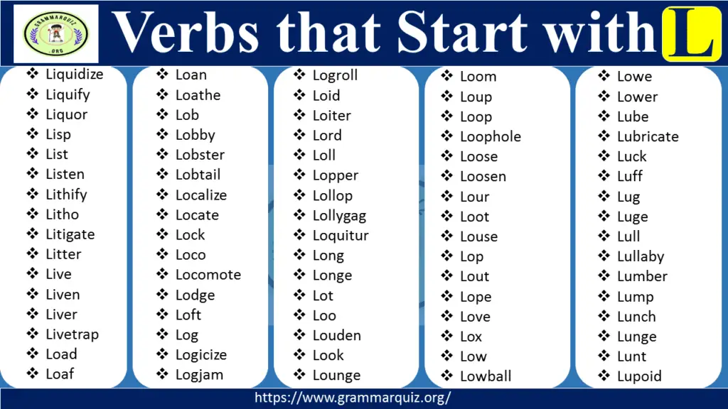 Verbs that Start with L-3
