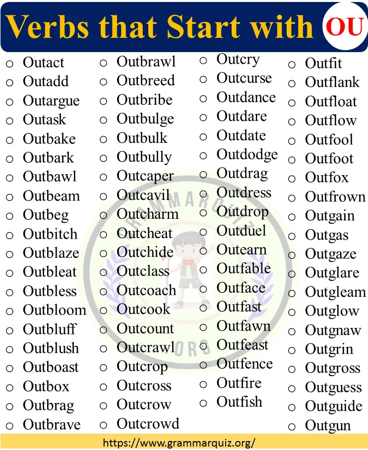 Verbs that Start with OU 